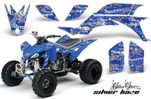 Load image into Gallery viewer, ATV Graphics Kit Quad Decal Sticker Wrap For Yamaha YFZ450 2004-2013 SSSH SILVER BLUE-atv motorcycle utv parts accessories gear helmets jackets gloves pantsAll Terrain Depot
