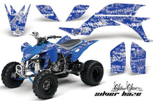 Load image into Gallery viewer, ATV Graphics Kit Quad Decal Sticker Wrap For Yamaha YFZ450 2004-2013 SSSH WHITE BLUE-atv motorcycle utv parts accessories gear helmets jackets gloves pantsAll Terrain Depot