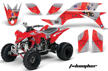 Load image into Gallery viewer, ATV Graphics Kit Quad Decal Sticker Wrap For Yamaha YFZ450 2004-2013 TBOMBER RED-atv motorcycle utv parts accessories gear helmets jackets gloves pantsAll Terrain Depot