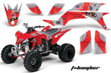 ATV Graphics Kit Quad Decal Sticker Wrap For Yamaha YFZ450 2004-2013 TBOMBER RED
