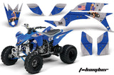 ATV Graphics Kit Quad Decal Sticker Wrap For Yamaha YFZ450 2004-2013 TBOMBER BLUE