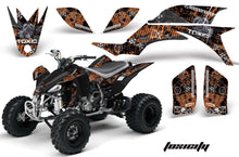 Load image into Gallery viewer, ATV Graphics Kit Quad Decal Sticker Wrap For Yamaha YFZ450 2004-2013 TOXIC BLACK ORANGE-atv motorcycle utv parts accessories gear helmets jackets gloves pantsAll Terrain Depot