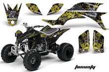 Load image into Gallery viewer, ATV Graphics Kit Quad Decal Sticker Wrap For Yamaha YFZ450 2004-2013 TOXIC BLACK YELLOW-atv motorcycle utv parts accessories gear helmets jackets gloves pantsAll Terrain Depot