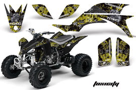 ATV Graphics Kit Quad Decal Sticker Wrap For Yamaha YFZ450 2004-2013 TOXIC BLACK YELLOW-atv motorcycle utv parts accessories gear helmets jackets gloves pantsAll Terrain Depot
