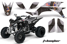 Load image into Gallery viewer, ATV Graphics Kit Quad Decal Sticker Wrap For Yamaha YFZ450 2004-2013 TBOMBER BLACK-atv motorcycle utv parts accessories gear helmets jackets gloves pantsAll Terrain Depot