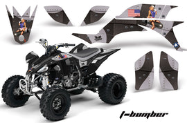 ATV Graphics Kit Quad Decal Sticker Wrap For Yamaha YFZ450 2004-2013 TBOMBER BLACK-atv motorcycle utv parts accessories gear helmets jackets gloves pantsAll Terrain Depot