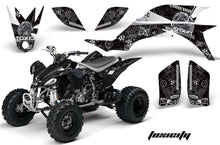 Load image into Gallery viewer, ATV Graphics Kit Quad Decal Sticker Wrap For Yamaha YFZ450 2004-2013 TOXIC WHITE BLACK-atv motorcycle utv parts accessories gear helmets jackets gloves pantsAll Terrain Depot