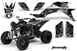 ATV Graphics Kit Quad Decal Sticker Wrap For Yamaha YFZ450 2004-2013 TOXIC WHITE BLACK-atv motorcycle utv parts accessories gear helmets jackets gloves pantsAll Terrain Depot