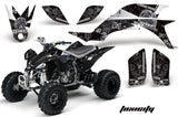 ATV Graphics Kit Quad Decal Sticker Wrap For Yamaha YFZ450 2004-2013 TOXIC WHITE BLACK