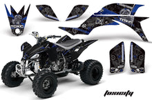 Load image into Gallery viewer, ATV Graphics Kit Quad Decal Sticker Wrap For Yamaha YFZ450 2004-2013 TOXIC BLUE BLACK-atv motorcycle utv parts accessories gear helmets jackets gloves pantsAll Terrain Depot