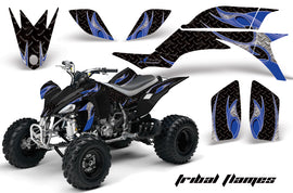 ATV Graphics Kit Quad Decal Sticker Wrap For Yamaha YFZ450 2004-2013 TRIBAL BLUE BLACK-atv motorcycle utv parts accessories gear helmets jackets gloves pantsAll Terrain Depot