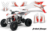 ATV Graphics Kit Quad Decal Sticker Wrap For Yamaha YFZ450 2004-2013 TRIBAL RED WHITE