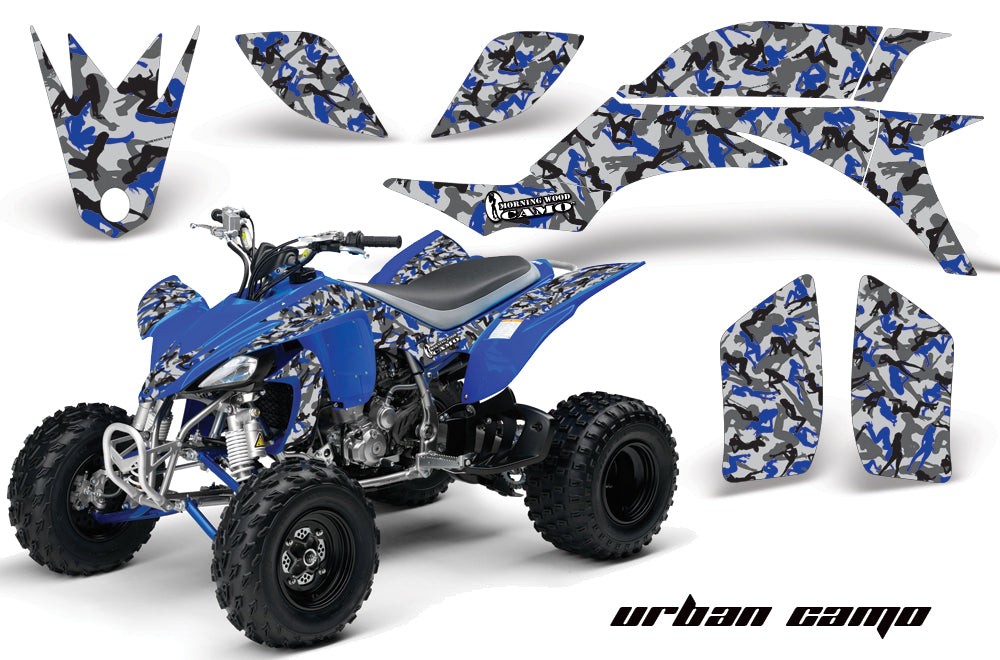 ATV Graphics Kit Quad Decal Sticker Wrap For Yamaha YFZ450 2004-2013 URBAN CAMO BLUE-atv motorcycle utv parts accessories gear helmets jackets gloves pantsAll Terrain Depot