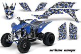 ATV Graphics Kit Quad Decal Sticker Wrap For Yamaha YFZ450 2004-2013 URBAN CAMO BLUE