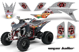 ATV Graphics Kit Quad Decal Sticker Wrap For Yamaha YFZ450 2004-2013 VEGAS SILVER-atv motorcycle utv parts accessories gear helmets jackets gloves pantsAll Terrain Depot