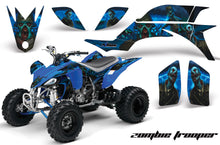 Load image into Gallery viewer, ATV Graphics Kit Quad Decal Sticker Wrap For Yamaha YFZ450 2004-2013 ZOMBIE BLUE-atv motorcycle utv parts accessories gear helmets jackets gloves pantsAll Terrain Depot