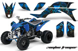 ATV Graphics Kit Quad Decal Sticker Wrap For Yamaha YFZ450 2004-2013 ZOMBIE BLUE