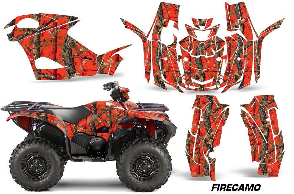 ATV Graphics Kit Quad Decal Wrap For Yamaha Grizzly 550/700 2015-2016 FIRE CAMO-atv motorcycle utv parts accessories gear helmets jackets gloves pantsAll Terrain Depot
