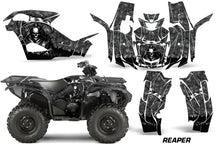 Load image into Gallery viewer, ATV Graphics Kit Quad Decal Wrap For Yamaha Grizzly 550/700 2015-2016 REAPER BLACK-atv motorcycle utv parts accessories gear helmets jackets gloves pantsAll Terrain Depot