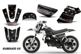 Dirt Bike Graphics Kit MX Decal Wrap For Yamaha PW50 PW 50 1990-2019 SUBDUED V2