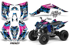 Load image into Gallery viewer, ATV Decal Graphic Kit Quad Sticker Wrap For Yamaha Raptor 350 2004-2014 FRENZY BLUE-atv motorcycle utv parts accessories gear helmets jackets gloves pantsAll Terrain Depot