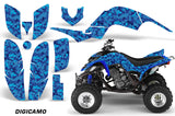 ATV Decal Graphics Kit Quad Sticker Wrap For Yamaha Raptor 660 2001-2005 DIGICAMO BLUE