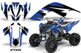 ATV Graphics Kit Quad Decal Sticker Wrap For Yamaha Raptor 700 2006-2012 ATTACK BLUE