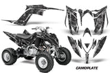 ATV Graphics Kit Decal Sticker Wrap For Yamaha Raptor 700R 2013-2018 CAMOPLATE BLACK