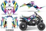 ATV Graphics Kit Decal Sticker Wrap For Yamaha Raptor 90 YFM90 2016-2018 FLASHBACK