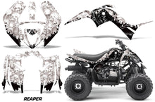 Load image into Gallery viewer, ATV Graphics Kit Decal Sticker Wrap For Yamaha Raptor 90 YFM90 2016-2018 REAPER WHITE-atv motorcycle utv parts accessories gear helmets jackets gloves pantsAll Terrain Depot