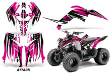 Load image into Gallery viewer, ATV Graphics Kit Decal Sticker Wrap For Yamaha Raptor 90 YFM90 2009-2015 ATTACK PINK-atv motorcycle utv parts accessories gear helmets jackets gloves pantsAll Terrain Depot