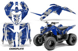 ATV Graphics Kit Decal Sticker Wrap For Yamaha Raptor 90 YFM90 2009-2015 CAMOPLATE BLUE