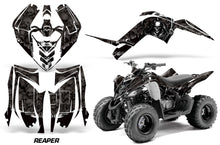 Load image into Gallery viewer, ATV Graphics Kit Decal Sticker Wrap For Yamaha Raptor 90 YFM90 2009-2015 REAPER BLACK-atv motorcycle utv parts accessories gear helmets jackets gloves pantsAll Terrain Depot