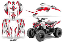 Load image into Gallery viewer, ATV Graphics Kit Decal Sticker Wrap For Yamaha Raptor 90 YFM90 2009-2015 SLASH RED-atv motorcycle utv parts accessories gear helmets jackets gloves pantsAll Terrain Depot