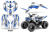 ATV Graphics Kit Decal Sticker Wrap For Yamaha Raptor 90 YFM90 2009-2015 SLASH BLUE