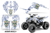 ATV Graphics Kit Decal Sticker Wrap For Yamaha Raptor 90 YFM90 2009-2015 SUGAR SKULL