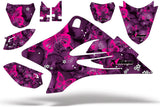 Dirt Bike Graphics Kit Decal Sticker Wrap For Yamaha TTR50 2006-2018 BUTTERFLIES PINK PURPLE
