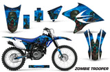 Dirt Bike Decal Graphics Kit Sticker Wrap For Yamaha TTR230 2005-2018 ZOMBIE BLUE
