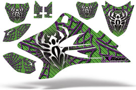 Dirt Bike Graphics Kit Decal Sticker Wrap For Yamaha TTR50 2006-2018 WIDOW PURPLE GREEN-atv motorcycle utv parts accessories gear helmets jackets gloves pantsAll Terrain Depot