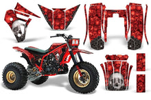 Load image into Gallery viewer, 3 Wheeler Graphics Kit Decal Sticker Wrap For Yamaha Tri Z 250 1985-1986 BONES RED-atv motorcycle utv parts accessories gear helmets jackets gloves pantsAll Terrain Depot