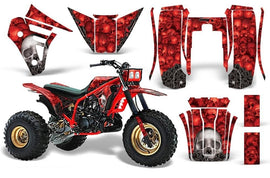 3 Wheeler Graphics Kit Decal Sticker Wrap For Yamaha Tri Z 250 1985-1986 BONES RED-atv motorcycle utv parts accessories gear helmets jackets gloves pantsAll Terrain Depot
