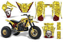 Load image into Gallery viewer, 3 Wheeler Graphics Kit Decal Sticker Wrap For Yamaha Tri Z 250 1985-1986 BONES YELLOW-atv motorcycle utv parts accessories gear helmets jackets gloves pantsAll Terrain Depot