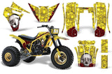 3 Wheeler Graphics Kit Decal Sticker Wrap For Yamaha Tri Z 250 1985-1986 BONES YELLOW
