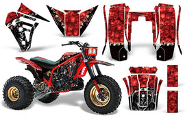 3 Wheeler Graphics Kit Decal Sticker Wrap For Yamaha Tri Z 250 1985-1986 REAPER RED-atv motorcycle utv parts accessories gear helmets jackets gloves pantsAll Terrain Depot
