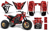3 Wheeler Graphics Kit Decal Sticker Wrap For Yamaha Tri Z 250 1985-1986 REAPER RED