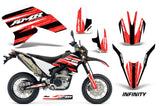 Dirt Bike Decal Graphics Kit Wrap For Yamaha WR250R WR250X 2007-2016 INFINITY RED