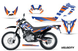 Dirt Bike Decal Graphic Kit MX Sticker Wrap For Yamaha XT250X 2006-2018 VELOCITY BLUE ORANGE