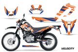 Dirt Bike Decal Graphic Kit MX Sticker Wrap For Yamaha XT250X 2006-2018 VELOCITY ORANGE BLUE