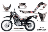 Dirt Bike Decal Graphic Kit MX Sticker Wrap For Yamaha XT250X 2006-2018 WARHAWK BLACK