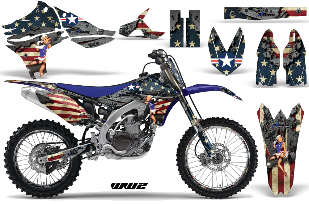 Graphics Kit Decal Sticker Wrap + # Plates For Yamaha YZ450F 2010-2013 WW2 BOMBER-atv motorcycle utv parts accessories gear helmets jackets gloves pantsAll Terrain Depot